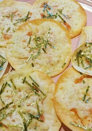 餃子の皮ピザ たらこ味-レシピのメイン写真