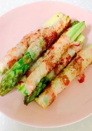 米粉をまぶしたアスパラ肉巻き-レシピのメイン写真