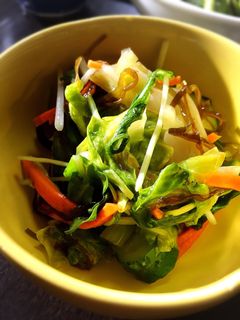 野菜とモズクと塩昆布の和え物-レシピのメイン写真
