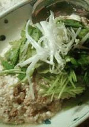 豚挽肉と豆腐の蒸しもの-レシピのメイン写真