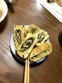 ニラと海苔の卵焼き-レシピのメイン写真