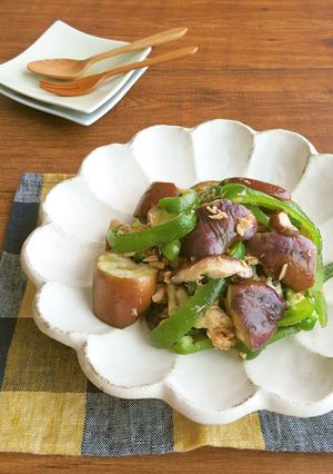 和総菜☆なすとピーマンと椎茸のごま油風味-レシピのメイン写真
