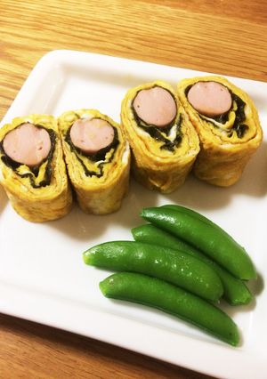 ボリューム満点☆ソーセージ卵焼き-レシピのメイン写真
