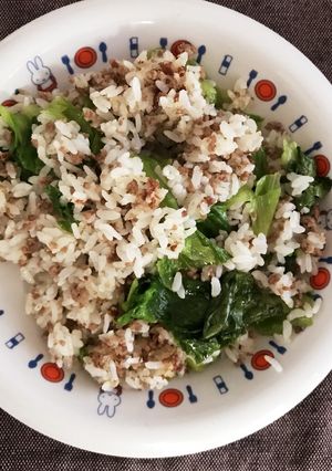 10分で完成！レタスとひき肉のチャーハン-レシピのメイン写真
