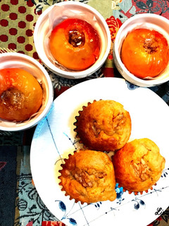 超速30分!焼き林檎とバナナケーキ-レシピのメイン写真