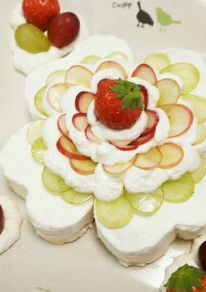 四つ葉のクローバーのショートケーキ-レシピのメイン写真