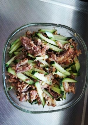 超簡単！サバ缶ときゅうりで簡単おつまみ-レシピのメイン写真