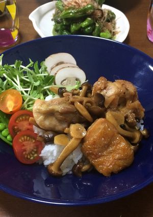 がっつりガリバタチキン丼-レシピのメイン写真