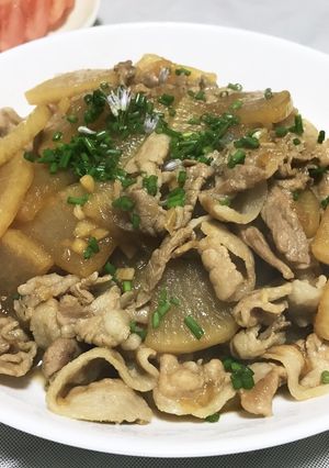 速攻！豚バラと大根の炒め煮-レシピのメイン写真
