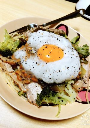 納豆とりたまスパ!-レシピのメイン写真