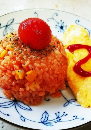 トマトジュース炊き込みご飯！-レシピのメイン写真