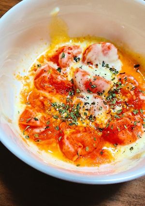 【レンジで簡単！】プチトマトのチーズ焼き-レシピのメイン写真
