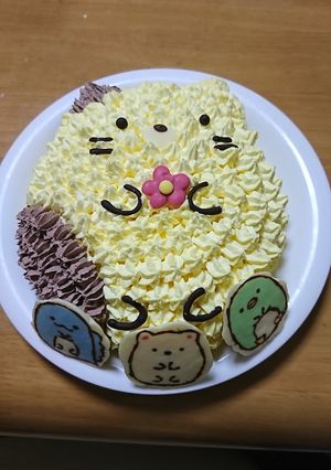 キャラケーキ すみっこぐらし ねこ-レシピのメイン写真