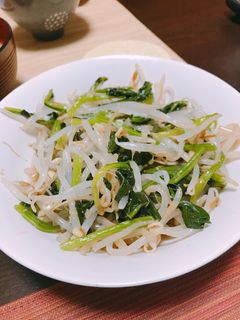 もやしとほうれん草のお浸し-レシピのメイン写真