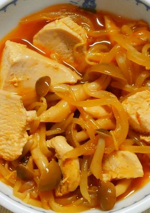 鶏むね肉ともやし しめじのケチャップ煮✿-レシピのメイン写真