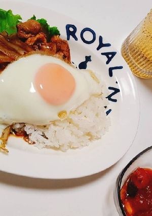 豚生姜焼き丼-レシピのメイン写真