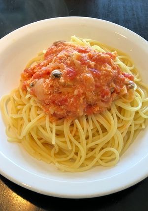 蟹缶deトマトクリームソース-レシピのメイン写真