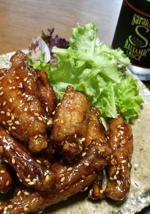 バルサミコソースで甘辛チキンバー-レシピのメイン写真