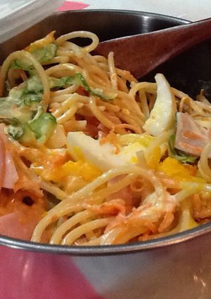 弁当箱で仕上げるたっぷりスパゲティサラダ-レシピのメイン写真