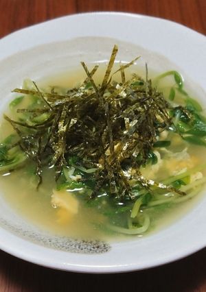 豆苗のかきたまスープ-レシピのメイン写真