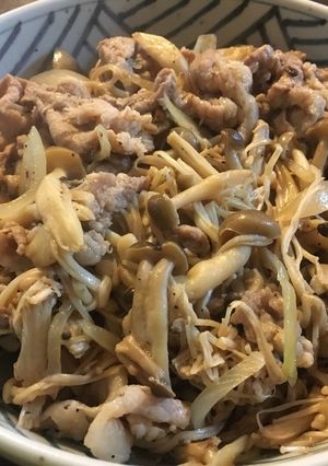 豚肉とキノコのポン酢炒め-レシピのメイン写真