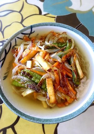簡単かき揚げ風冷麺♪-レシピのメイン写真