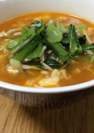 辛ラーメン小松菜のせ～-レシピのメイン写真