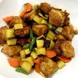 大人の給食☆かじきと野菜の五色あえ