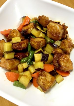 大人の給食☆かじきと野菜の五色あえ-レシピのメイン写真