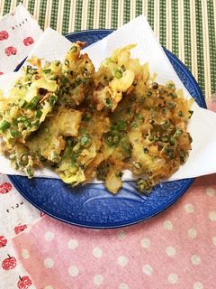 アスパラとジャコのかき揚げ-レシピのメイン写真