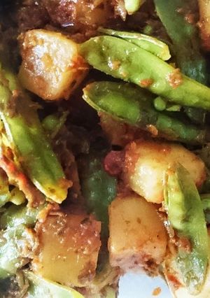 かぶとさやえんどうカレー-レシピのメイン写真