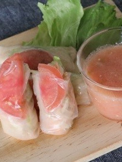 トマトの生春巻き-レシピのメイン写真