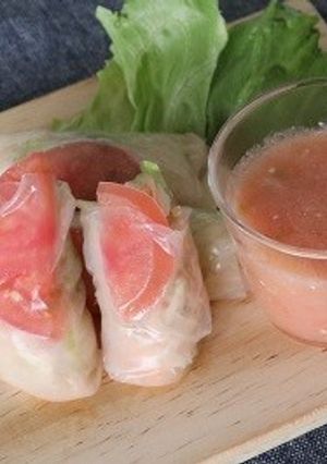 トマトの生春巻き-レシピのメイン写真