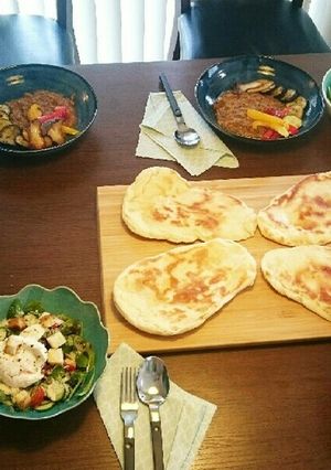 フライパンで焼くナン-レシピのメイン写真