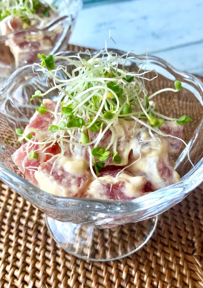 マグロの味噌マヨわさび和え-レシピのメイン写真