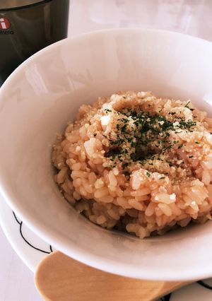 レンジで簡単♪ケチャ&粉チーズリゾット-レシピのメイン写真