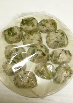カブの葉おにぎり-レシピのメイン写真