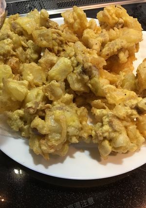 ニンニクと豚ヒレ肉のかき揚げ-レシピのメイン写真