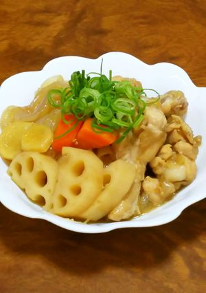 美味しい★手羽元と蓮根のさっぱり甘酢煮-レシピのメイン写真