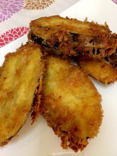 ナスのハム&チーズはさみ揚げ-レシピのメイン写真
