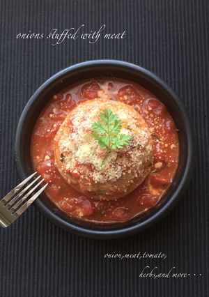 新玉ねぎの肉詰め-レシピのメイン写真