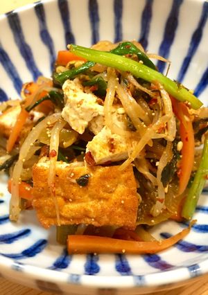 厚揚げとめんたい高菜のピリ辛野菜炒め-レシピのメイン写真