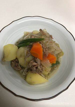 ごま油～であっさり肉じゃが-レシピのメイン写真