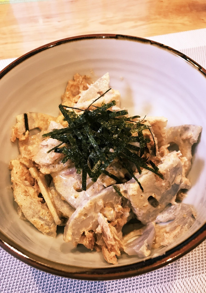 シャキっと和風れんこんサラダ(ゴマだれ)-レシピのメイン写真
