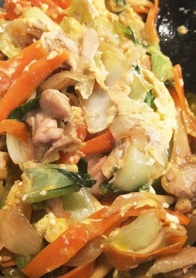 鶏肉と青梗菜のオイスターソース炒め-レシピのメイン写真