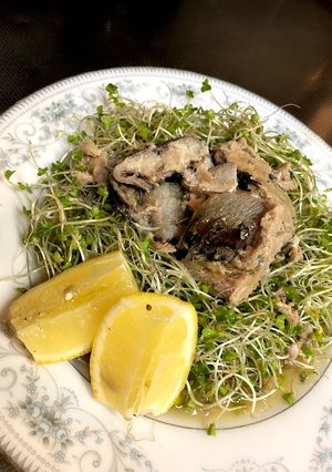 ブロッコリースプラウトのサバ缶サラダ！-レシピのメイン写真