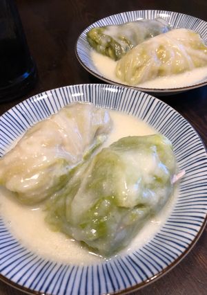 中華風豆乳ロールキャベツ-レシピのメイン写真
