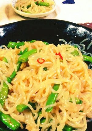 インゲンと白滝のピリ辛炒め-レシピのメイン写真