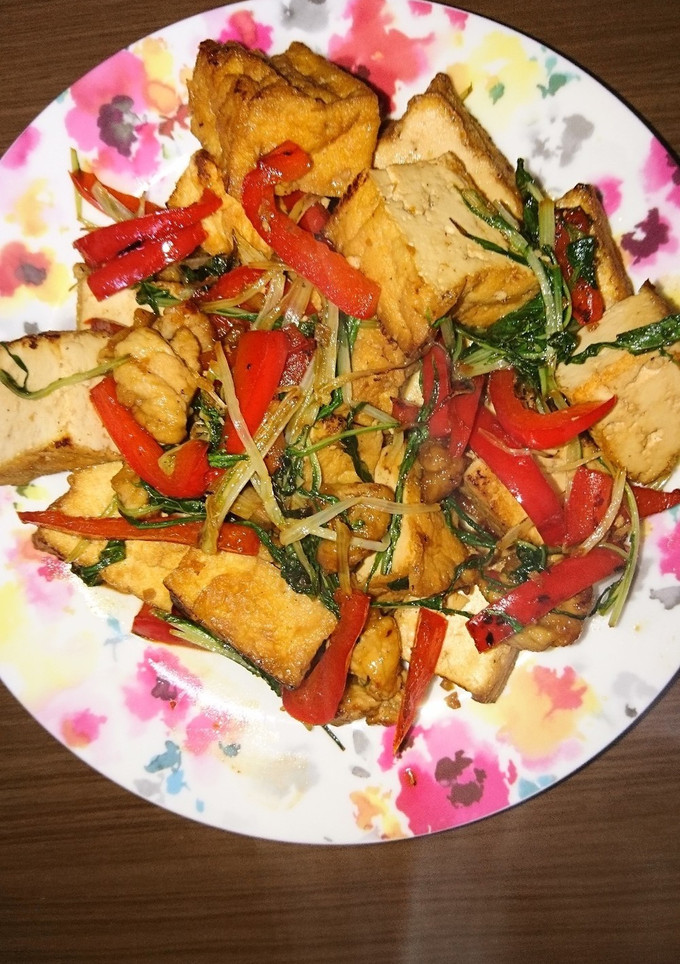 生揚げと野菜の生姜焼き風味の炒め物-レシピのメイン写真