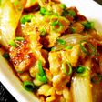 たっぷり新玉ねぎと豚ばら肉の角煮の味炒め